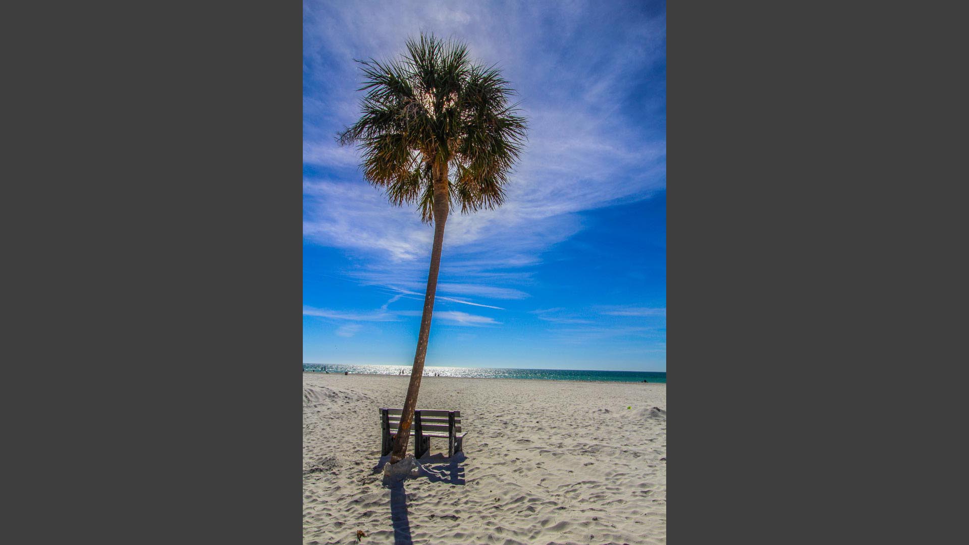 A scenic view of the beach at VRI's Mariner Beach Club in St. Pete Beach, Florida.